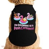I'm Dreaming of a Pink Christmas Doggie Tank thumb 0