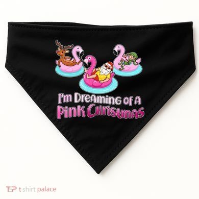 I'm Dreaming of a Pink Christmas USA-Made Doggie Bandana