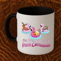 I'm Dreaming of a Pink Christmas Coffee Mug thumb 2