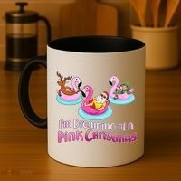 I'm Dreaming of a Pink Christmas Coffee Mug thumb 4
