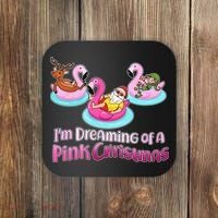 I'm Dreaming of a Pink Christmas Coaster thumb 0