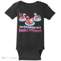 I'm Dreaming of a Pink Christmas Baby Bodysuit thumb 0