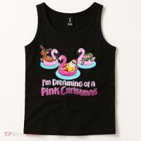I'm Dreaming of a Pink Christmas Tank Top thumb 2