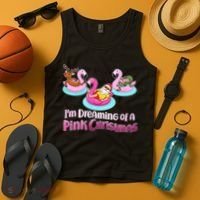 I'm Dreaming of a Pink Christmas Tank Top thumb 4