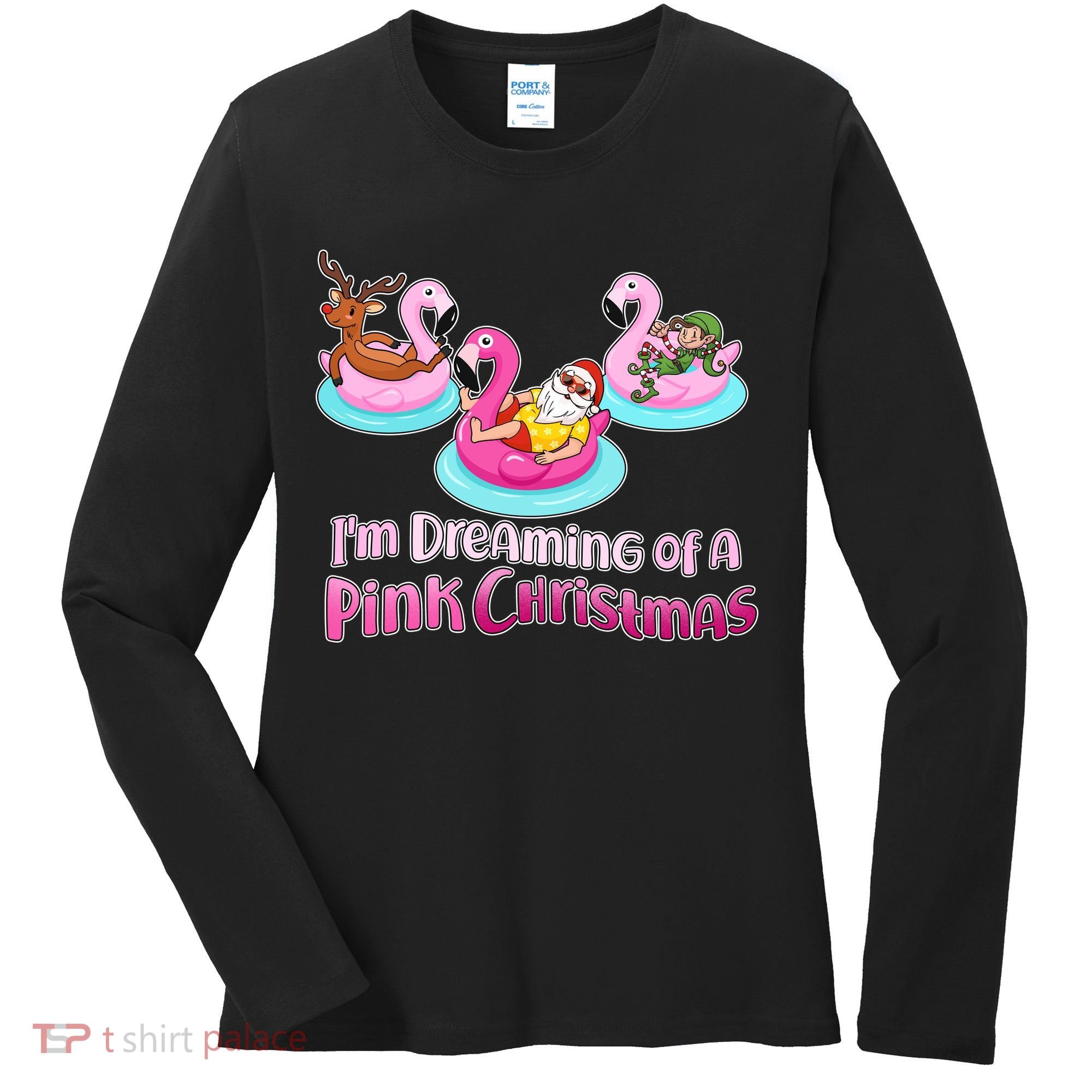 I'm Dreaming of a Pink Christmas Women's Long Sleeve Shirt