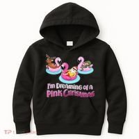 I'm Dreaming of a Pink Christmas Kids Hoodie thumb 0