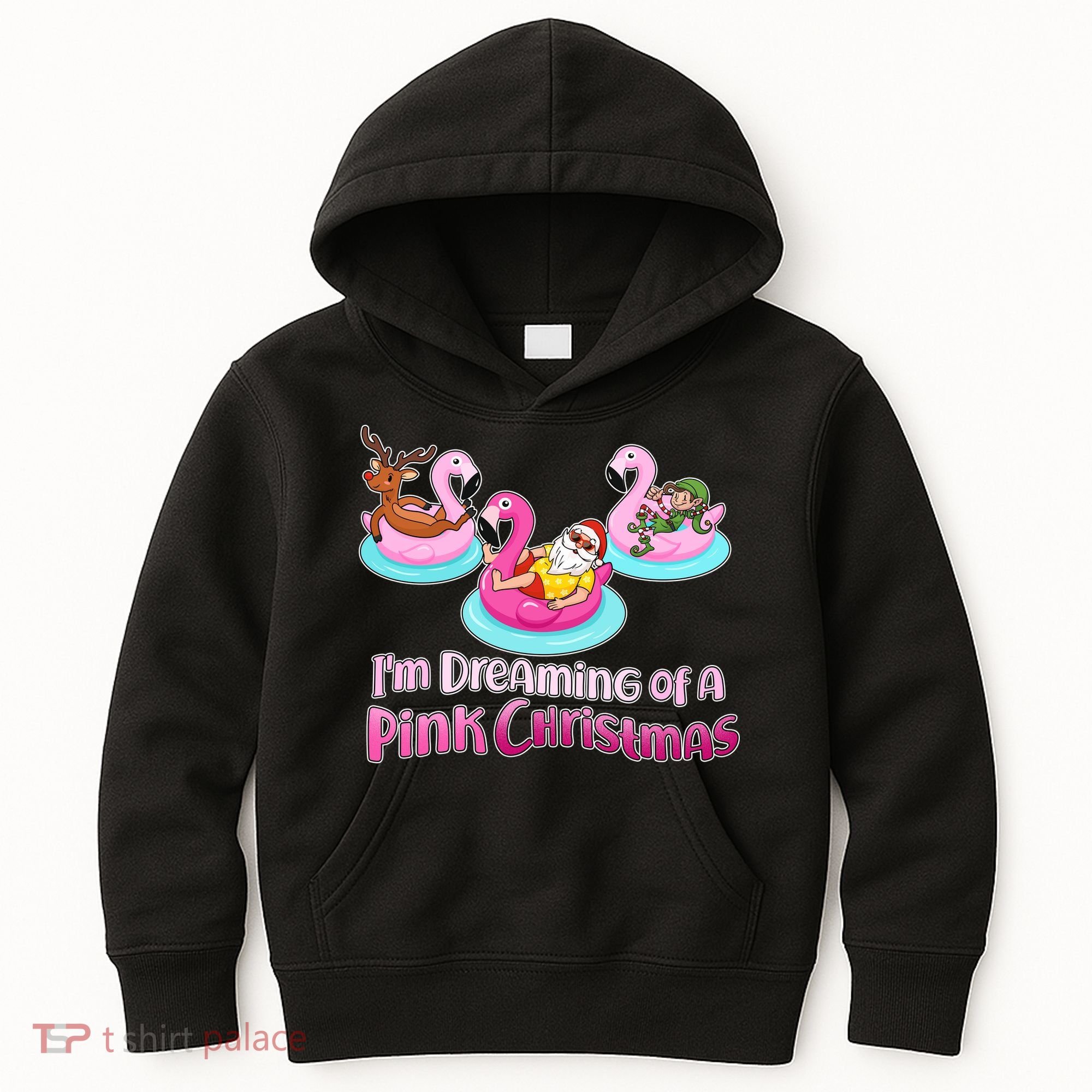 I'm Dreaming of a Pink Christmas Kids Hoodie