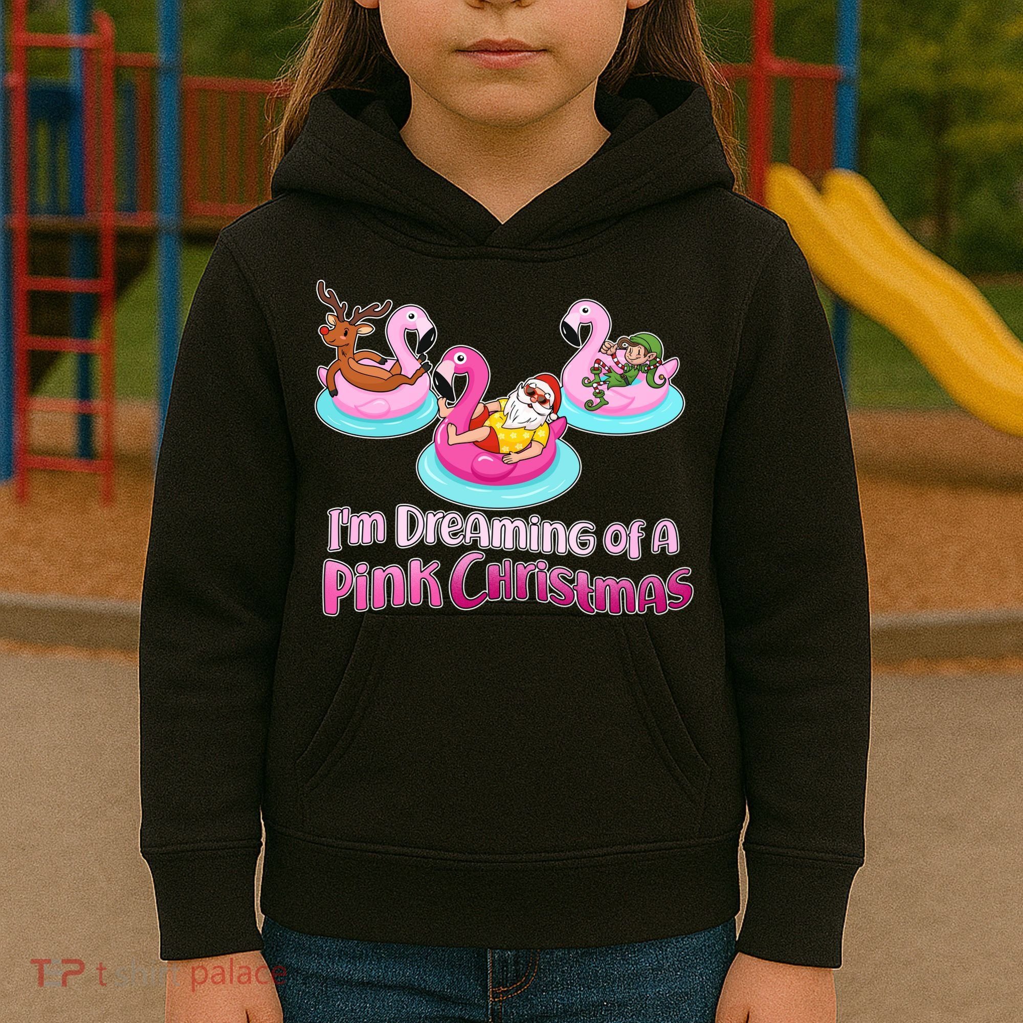 I'm Dreaming of a Pink Christmas Kids Hoodie