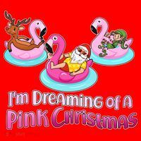 I'm Dreaming of a Pink Christmas Santa Hat thumb 1
