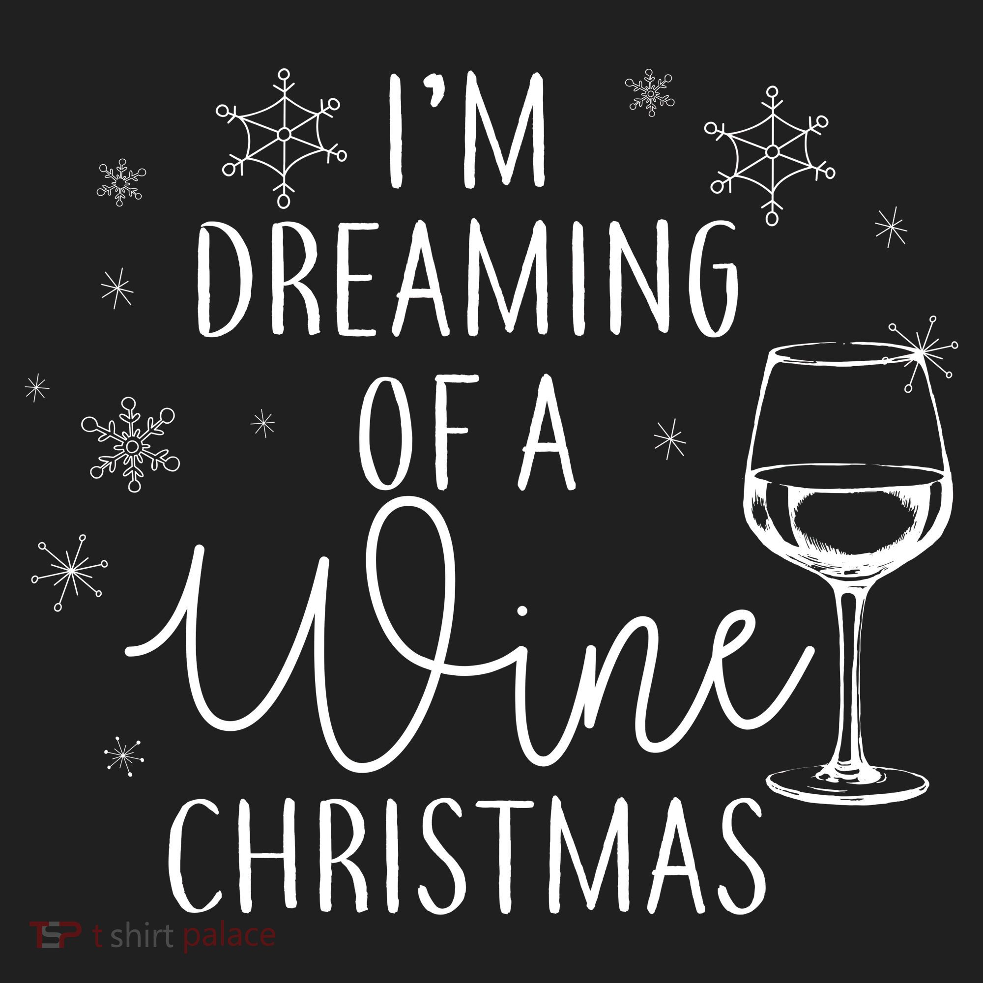 I'm Dreaming Of A Wine Christmas Golf Towel
