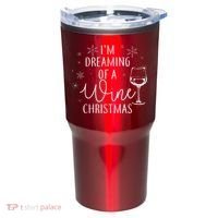 I'm Dreaming Of A Wine Christmas Tumbler thumb 0