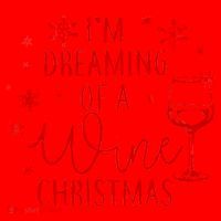 I'm Dreaming Of A Wine Christmas Santa Hat thumb 1