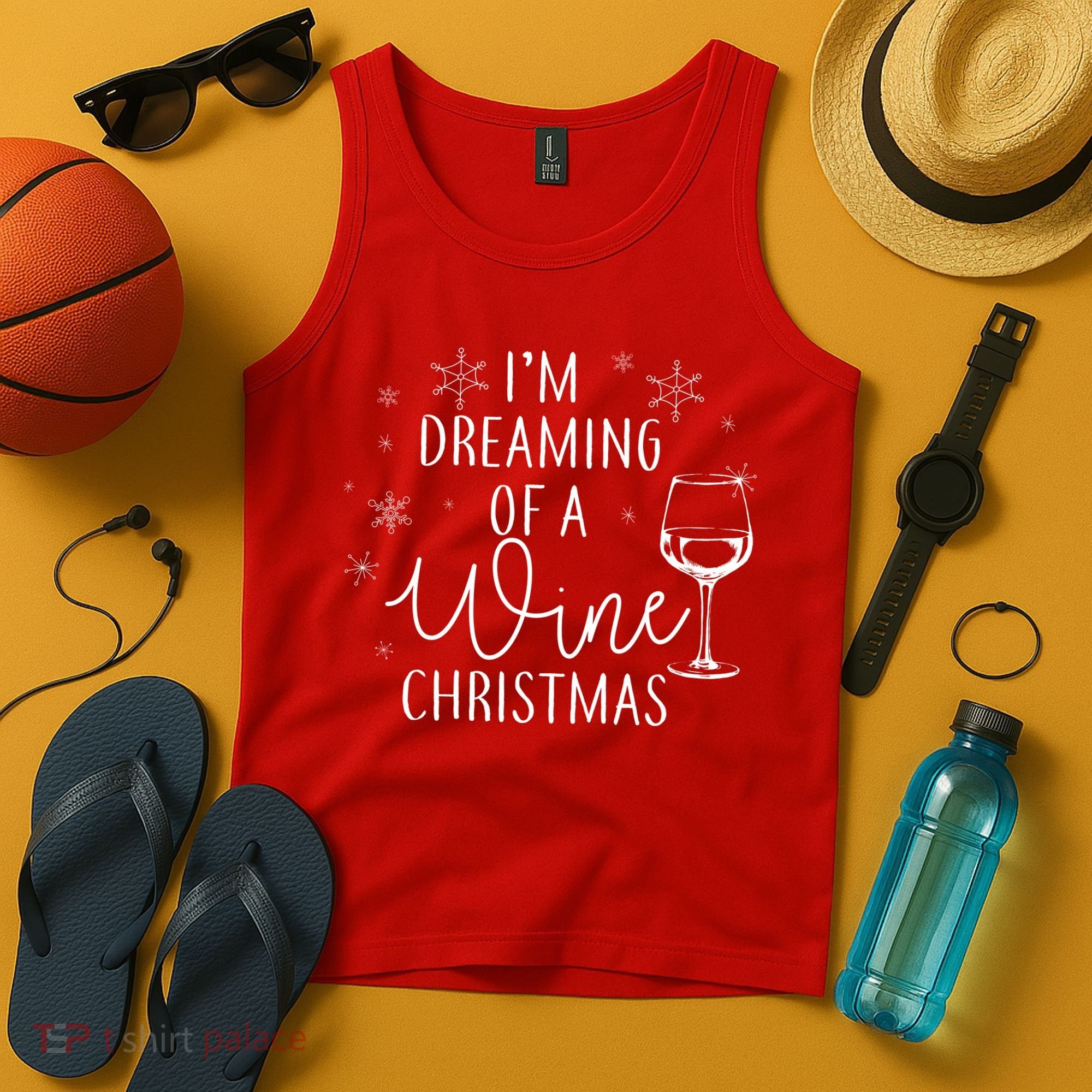 I'm Dreaming Of A Wine Christmas Tank Top