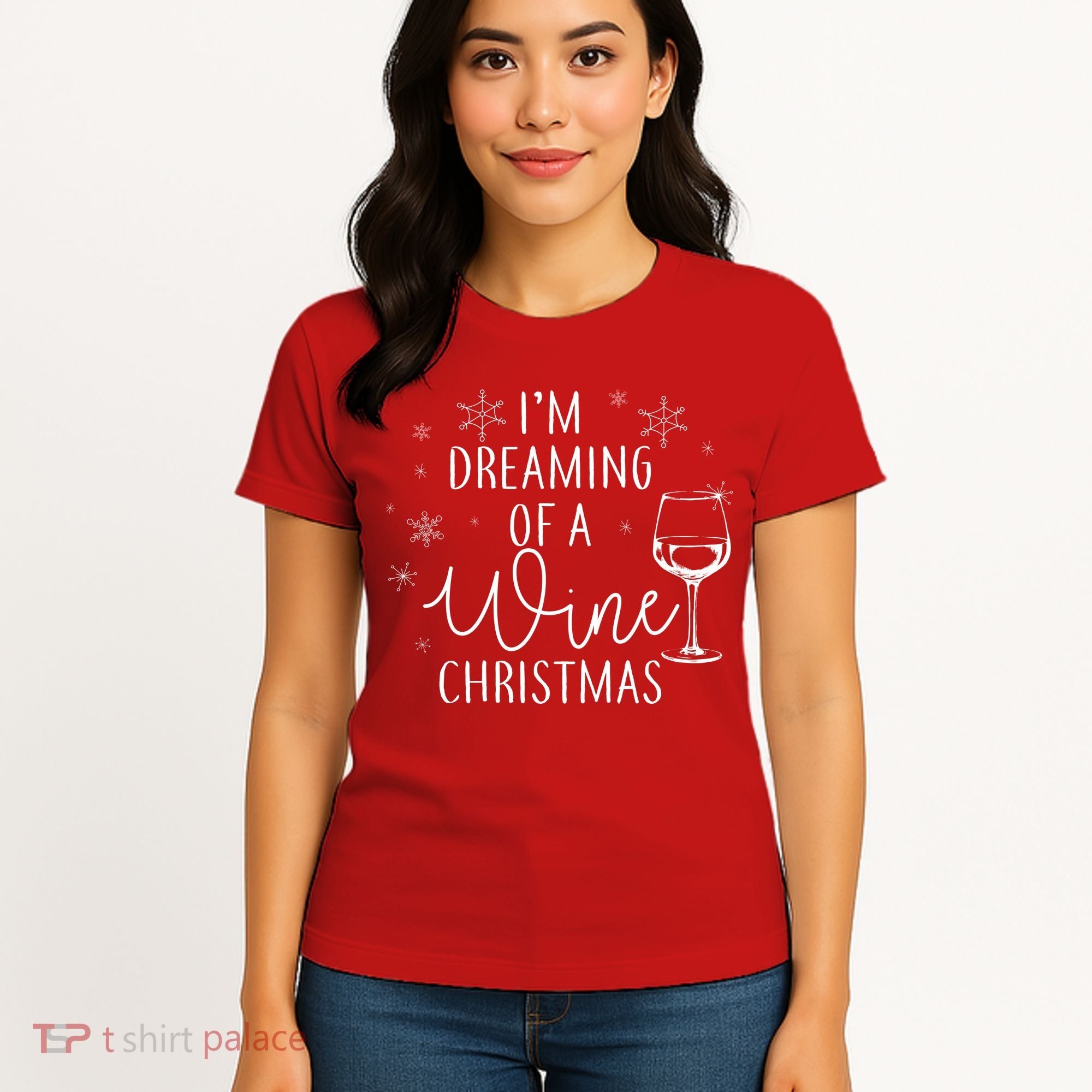 I'm Dreaming Of A Wine Christmas Women's T-Shirt