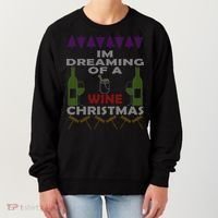 I'm Dreaming Of A Wine Christmas Ugly Women's Sweatshirt thumb 0