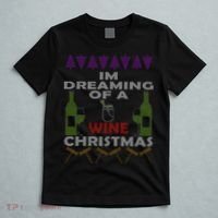 I'm Dreaming Of A Wine Christmas Ugly T-Shirt thumb 5