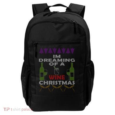 I'm Dreaming Of A Wine Christmas Ugly Backpack