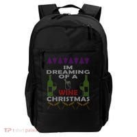 I'm Dreaming Of A Wine Christmas Ugly Backpack thumb 0