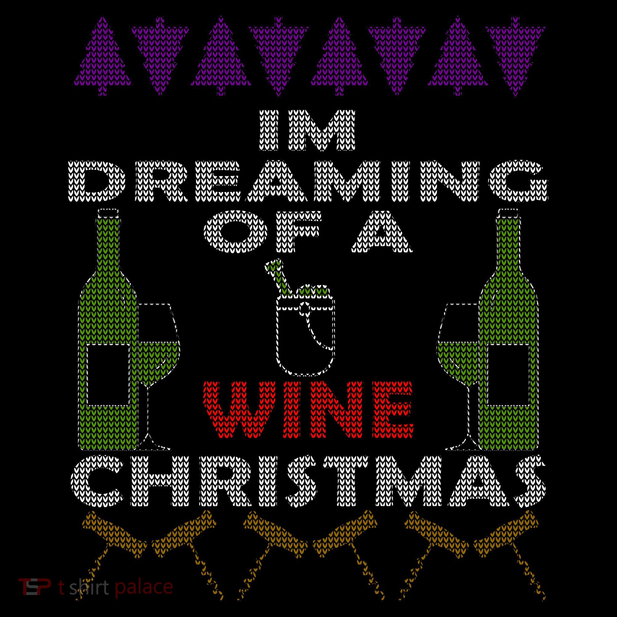 I'm Dreaming Of A Wine Christmas Ugly Women's Hoodie