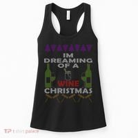 I'm Dreaming Of A Wine Christmas Ugly Women's Tank Top thumb 0
