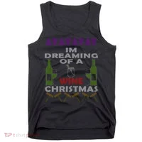 I'm Dreaming Of A Wine Christmas Ugly Tank Top thumb 0