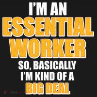 I'm Essential Worker So Basically I'm Kind of A Big Deal USA-Made Doggie Bandana thumb 2