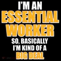 I'm Essential Worker So Basically I'm Kind of A Big Deal Women's Hoodie thumb 2
