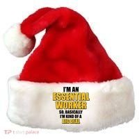 I'm Essential Worker So Basically I'm Kind of A Big Deal Santa Hat thumb 0
