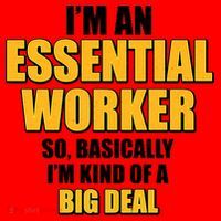 I'm Essential Worker So Basically I'm Kind of A Big Deal Santa Hat thumb 1