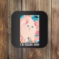 I'm Feel Good Cute Cat Coaster thumb 0