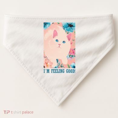 I'm Feel Good Cute Cat USA-Made Doggie Bandana
