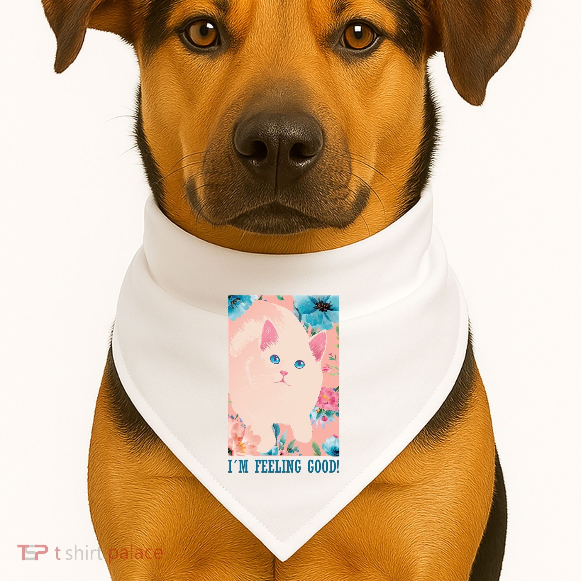 I'm Feel Good Cute Cat USA-Made Doggie Bandana