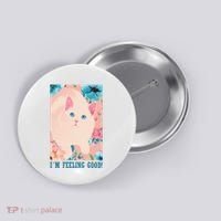I'm Feel Good Cute Cat Button thumb 0