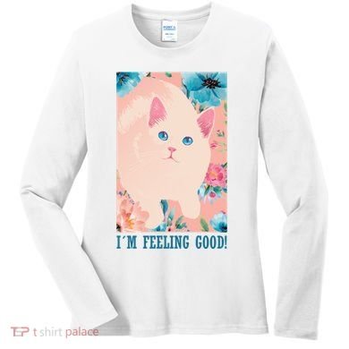 I'm Feel Good Cute Cat Women's Long Sleeve Shirt