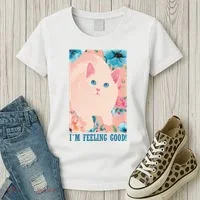 I'm Feel Good Cute Cat Women's T-Shirt thumb 3