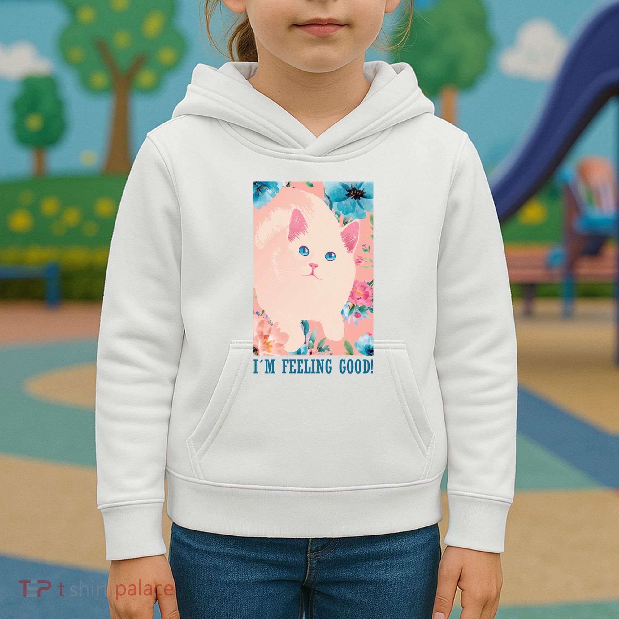 I'm Feel Good Cute Cat Kids Hoodie