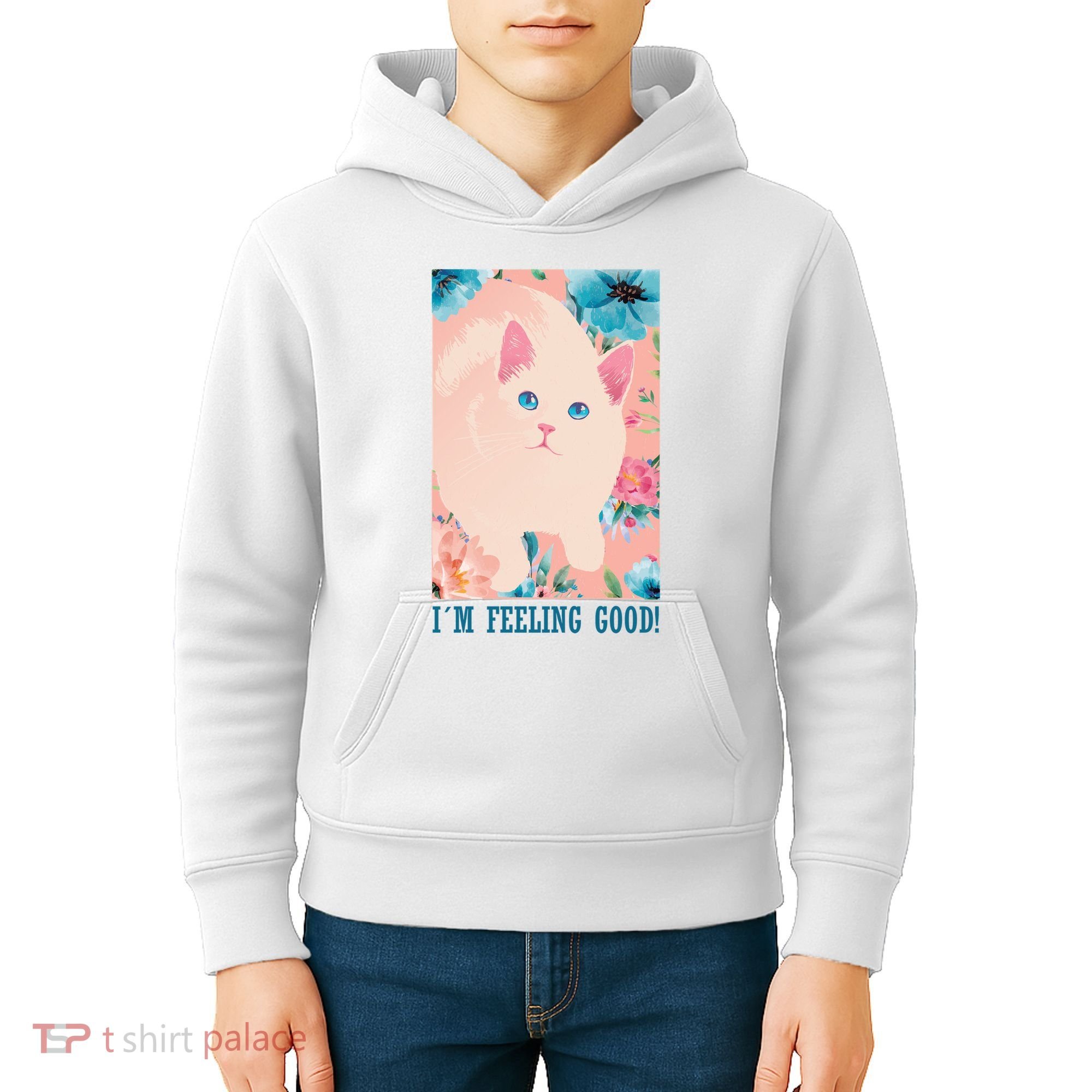 I'm Feel Good Cute Cat Kids Hoodie