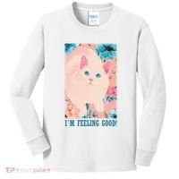 I'm Feel Good Cute Cat Kids Long Sleeve Shirt thumb 0