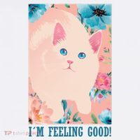 I'm Feel Good Cute Cat Kids Long Sleeve Shirt thumb 2