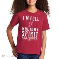 I'm Full Of Holiday Spirit AKA Vodka Kids T-Shirt thumb 2