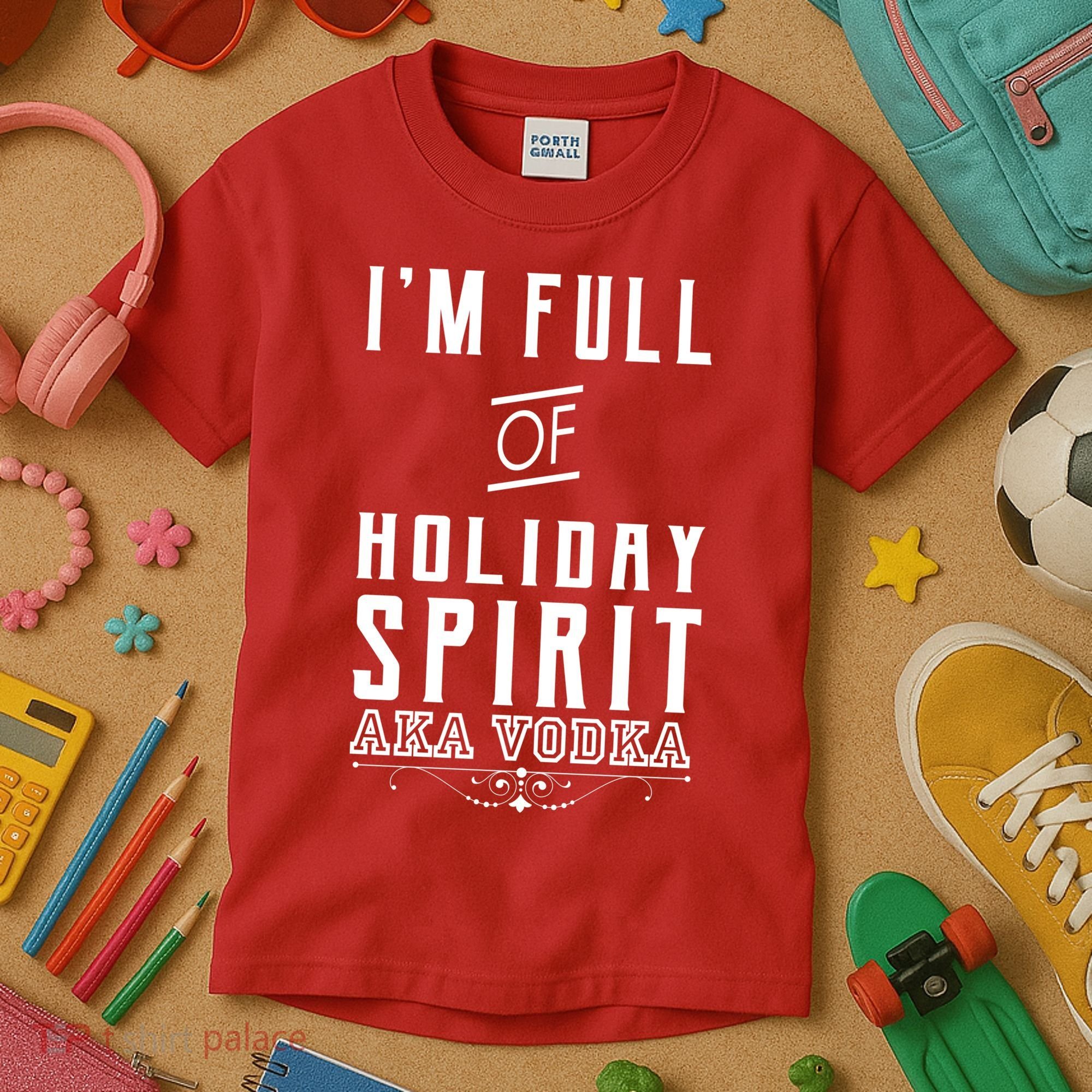 I'm Full Of Holiday Spirit AKA Vodka Kids T-Shirt