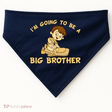 I'm Going to be a Big Brother Baby Bro USA-Made Doggie Bandana