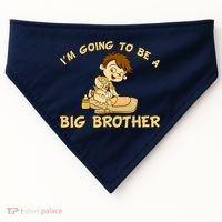 I'm Going to be a Big Brother Baby Bro USA-Made Doggie Bandana thumb 0