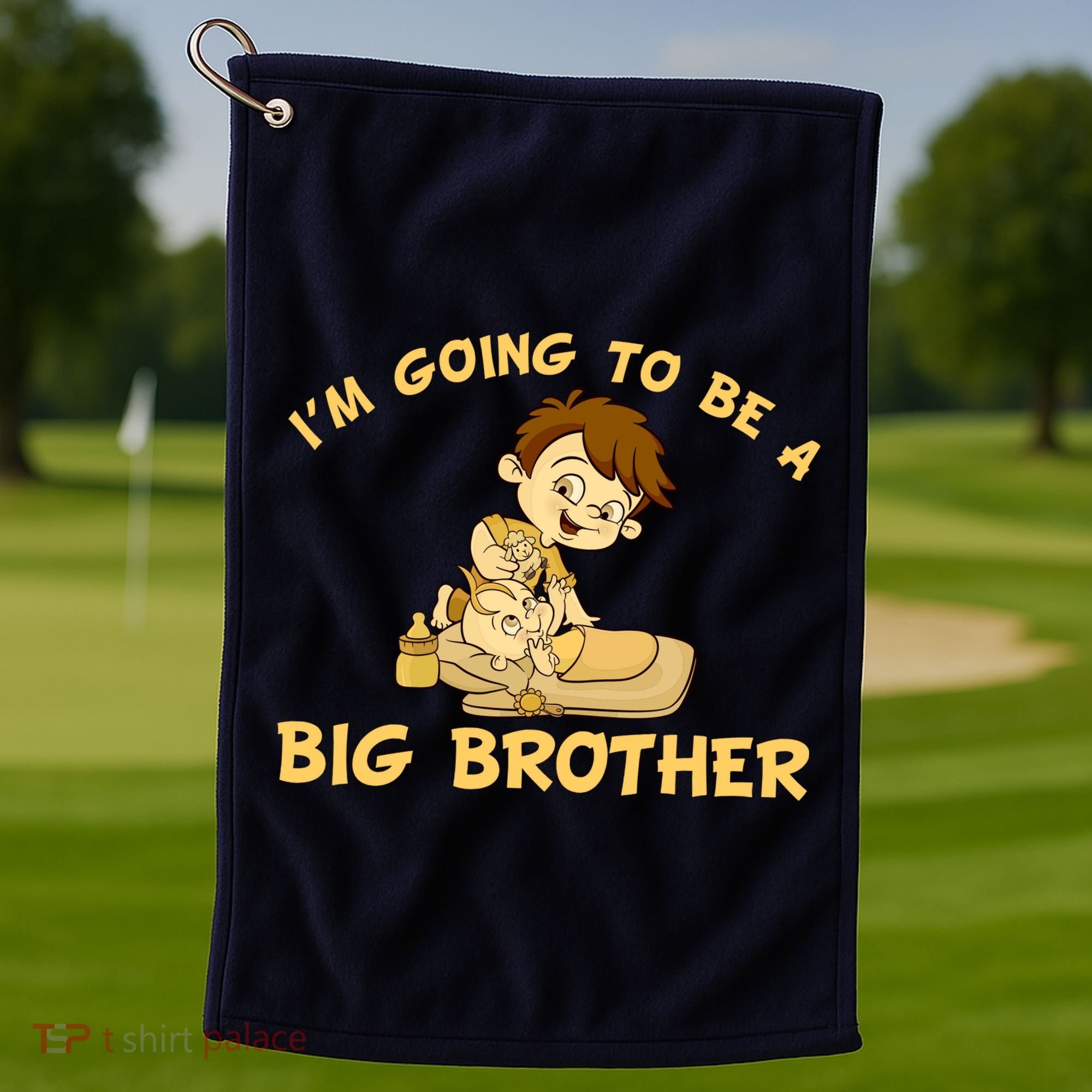 I'm Going to be a Big Brother Baby Bro Golf Towel