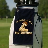 I'm Going to be a Big Brother Baby Bro Golf Towel thumb 2