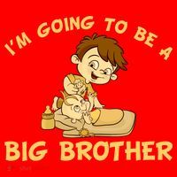 I'm Going to be a Big Brother Baby Bro Santa Hat thumb 1