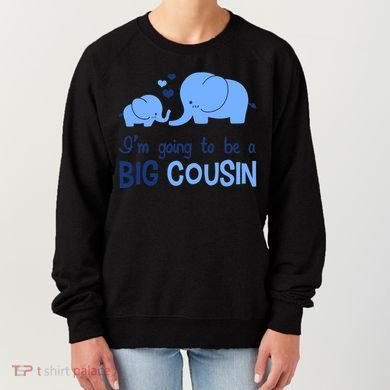 I'm Going To Be A Big Cousin Boy Elephant Women's Sweatshirt