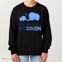 I'm Going To Be A Big Cousin Boy Elephant Women's Sweatshirt thumb 0