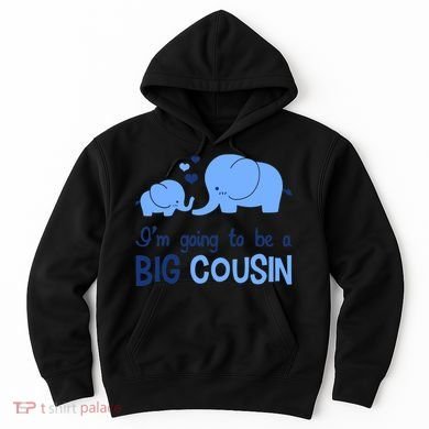 I'm Going To Be A Big Cousin Boy Elephant Hoodie