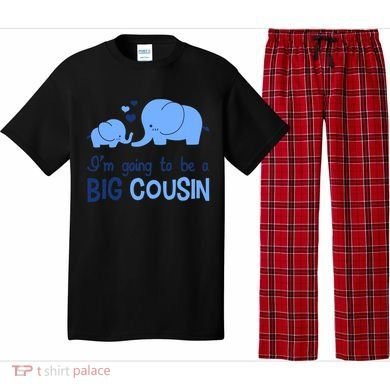 I'm Going To Be A Big Cousin Boy Elephant Pajama Set